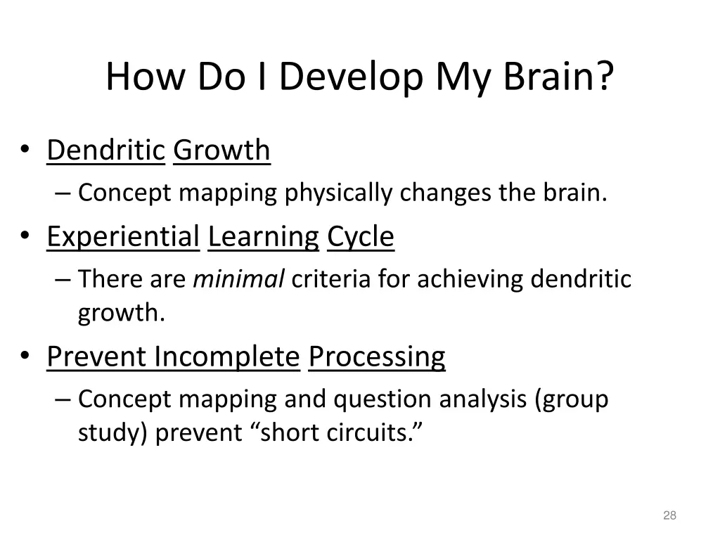 how do i develop my brain