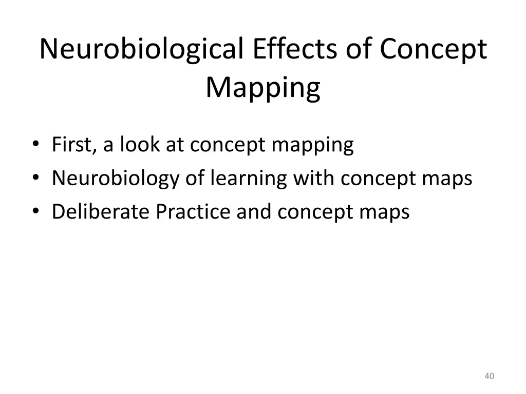 neurobiological effects of concept mapping