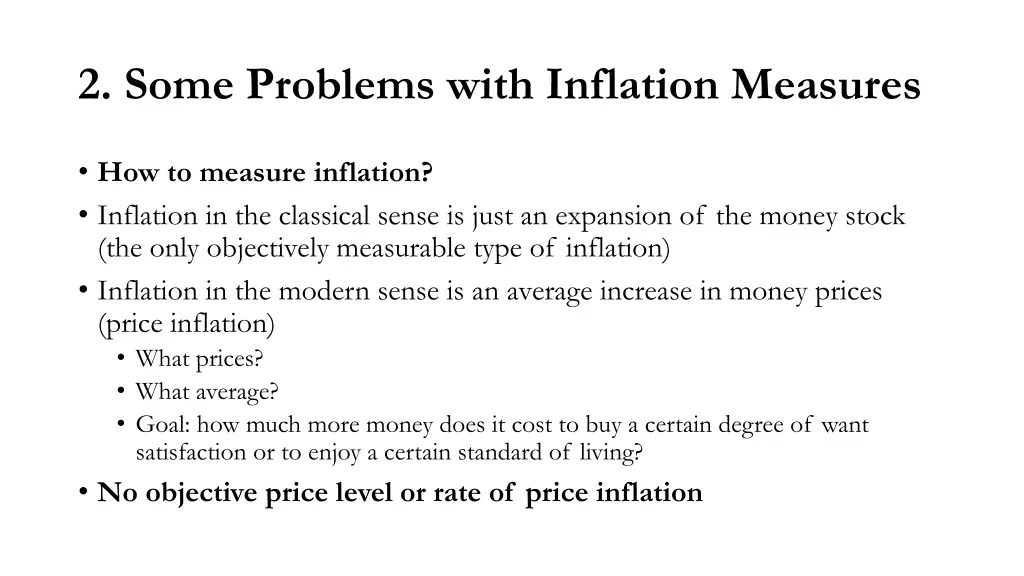 2 some problems with inflation measures