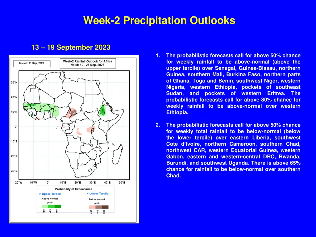 week 2 precipitation outlooks