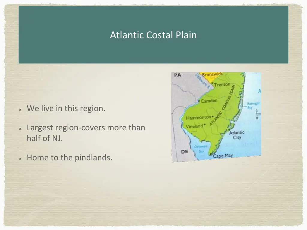atlantic costal plain
