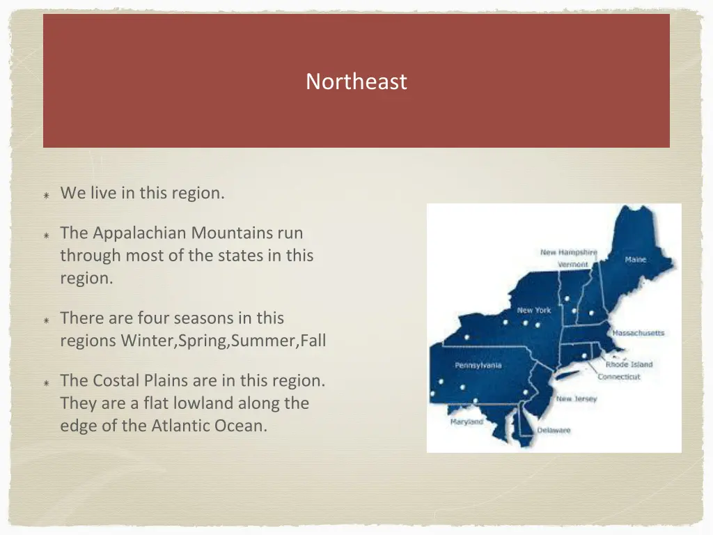 northeast