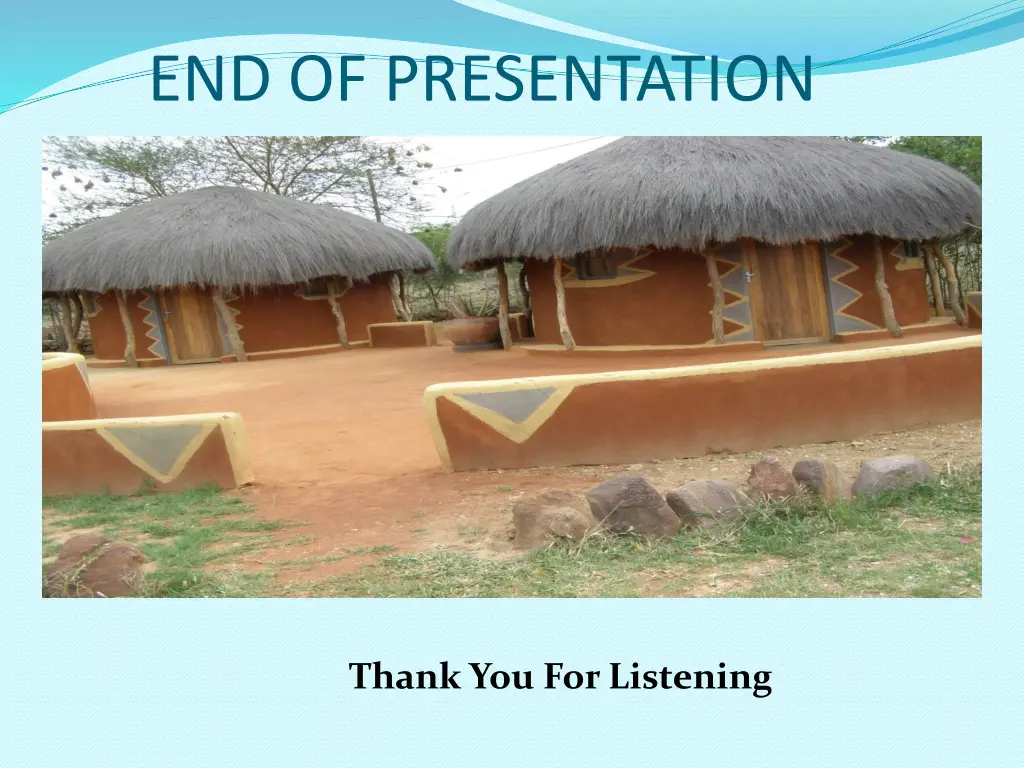 end of presentation