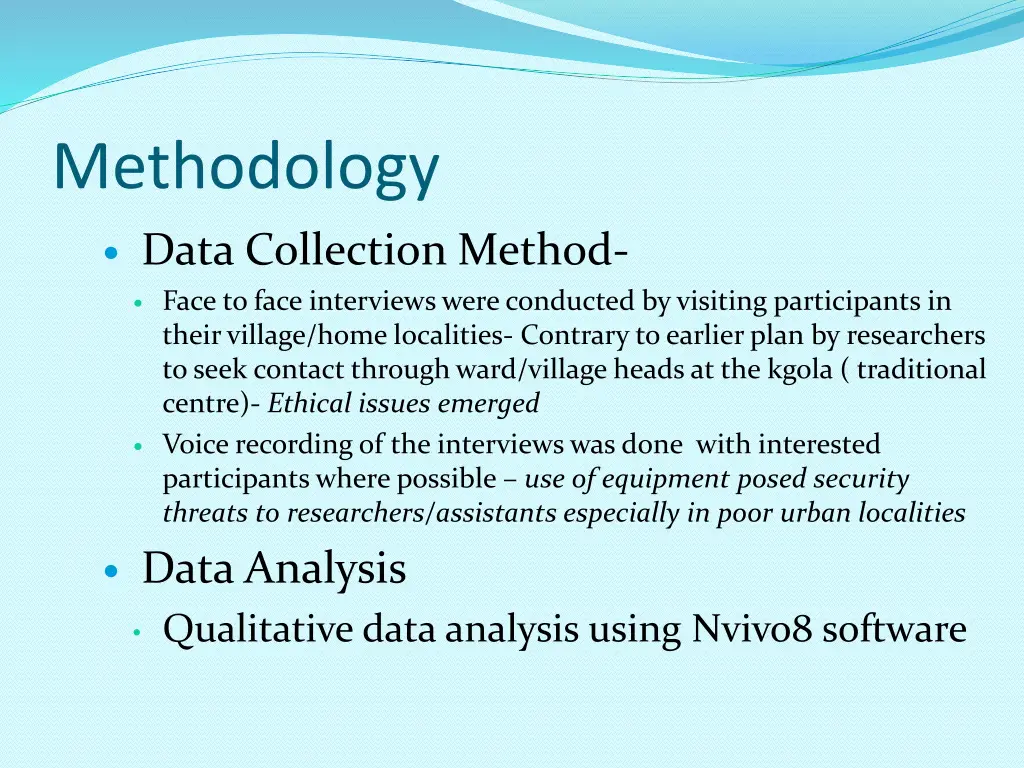 methodology