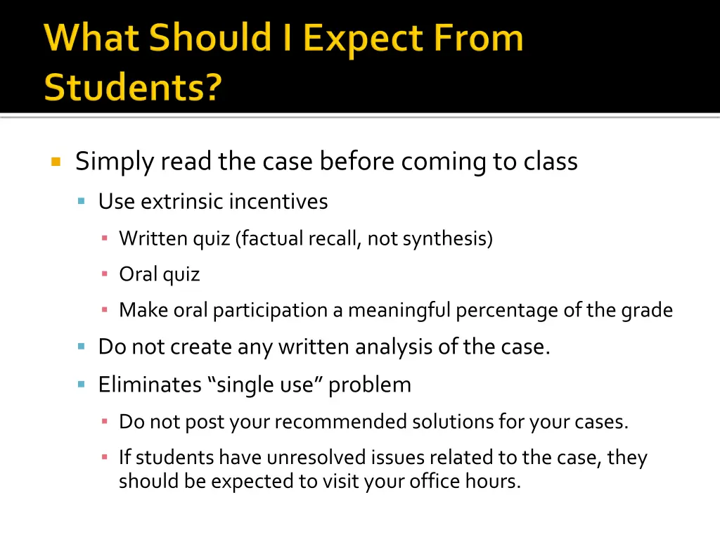 simply read the case before coming to class
