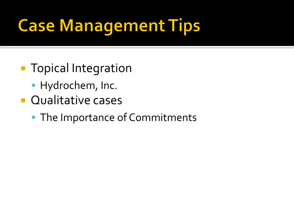 topical integration hydrochem inc qualitative