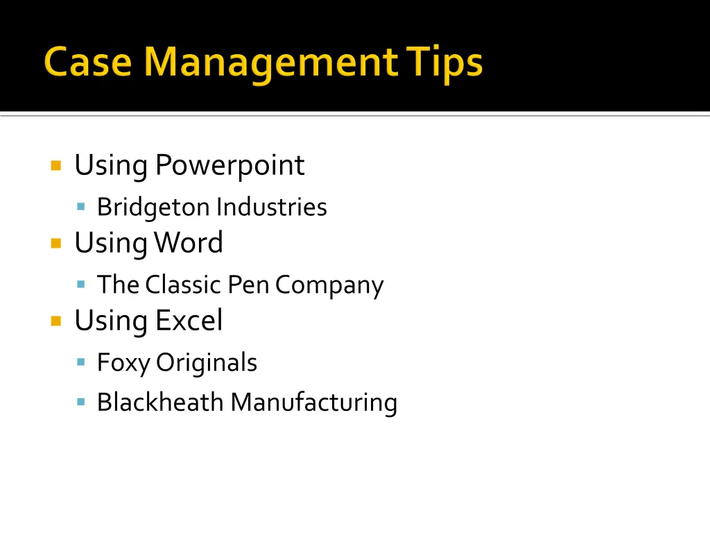 using powerpoint bridgeton industries using word