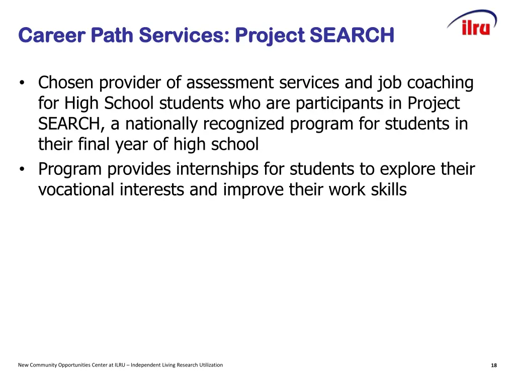 career path career path services project search