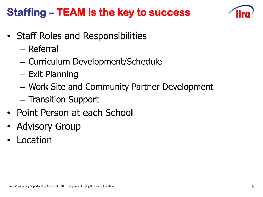 staffing staffing team is the key to success team