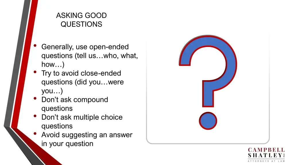 asking good questions