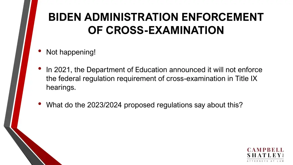 biden administration enforcement of cross