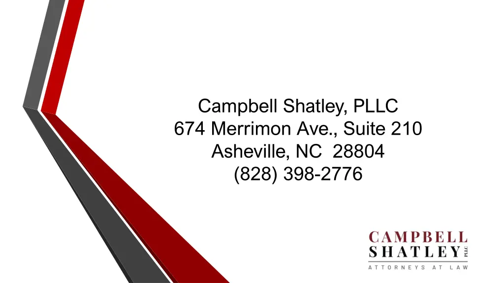 campbell shatley pllc 674 merrimon ave suite