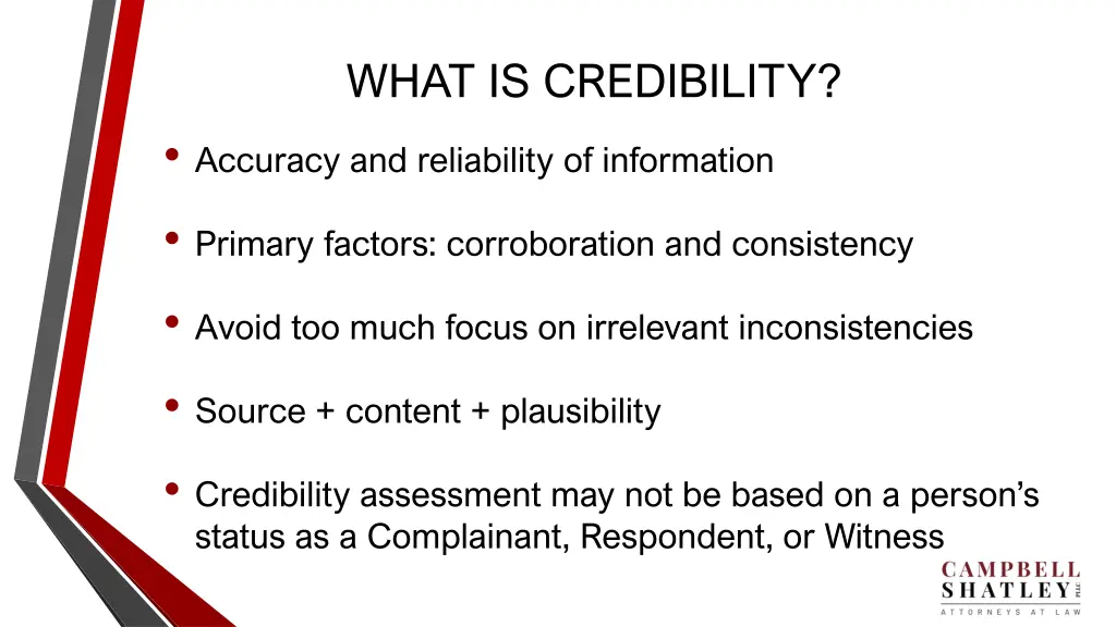 what is credibility accuracy and reliability