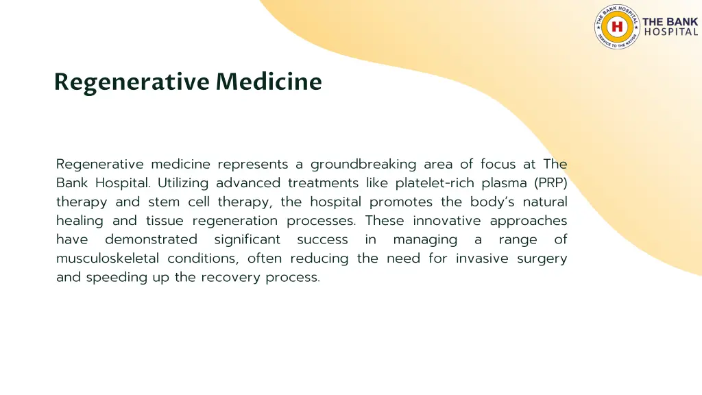 regenerative medicine