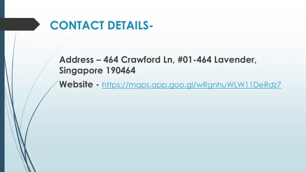 contact details