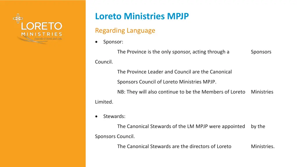 loreto ministries mpjp