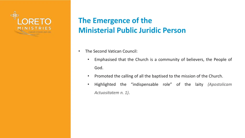 the emergence of the ministerial public juridic