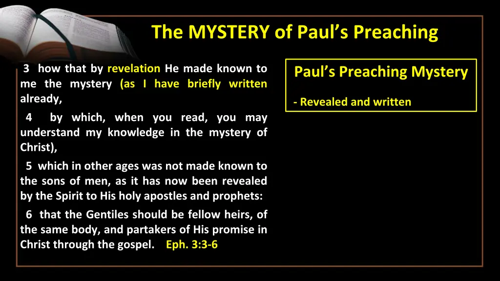 the mystery of paul s preaching 1