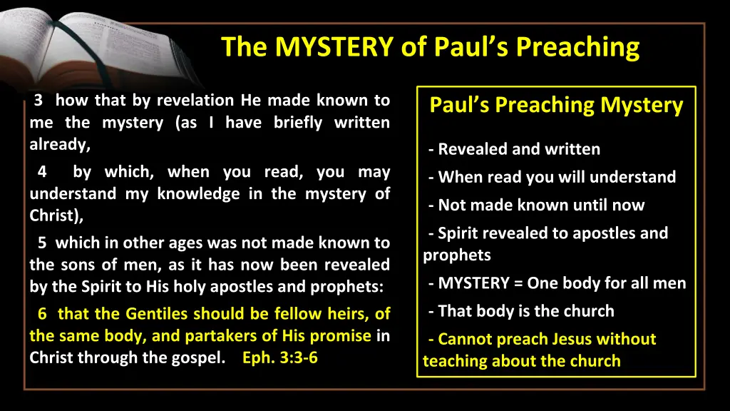 the mystery of paul s preaching 6