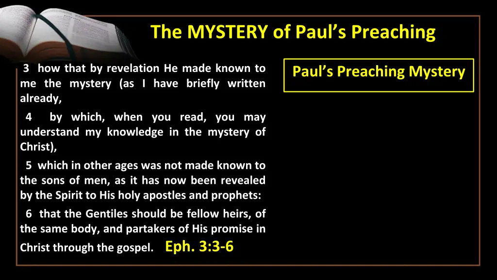 the mystery of paul s preaching