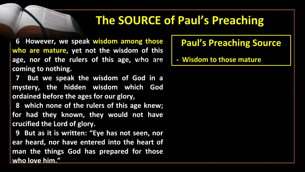 the source of paul s preaching 1