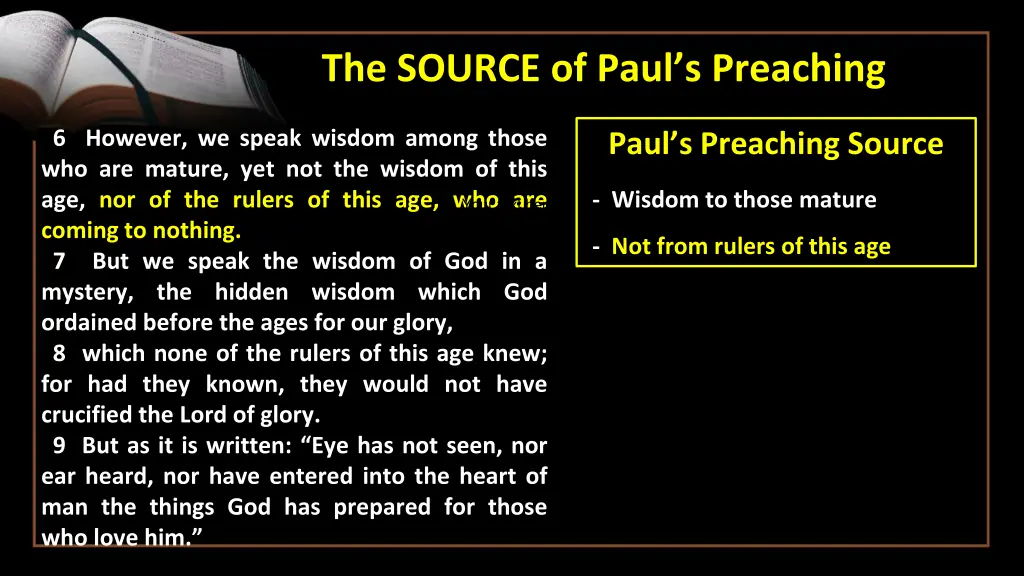 the source of paul s preaching 2