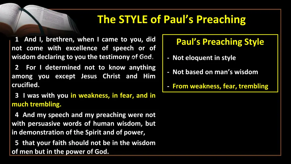the style of paul s preaching 2