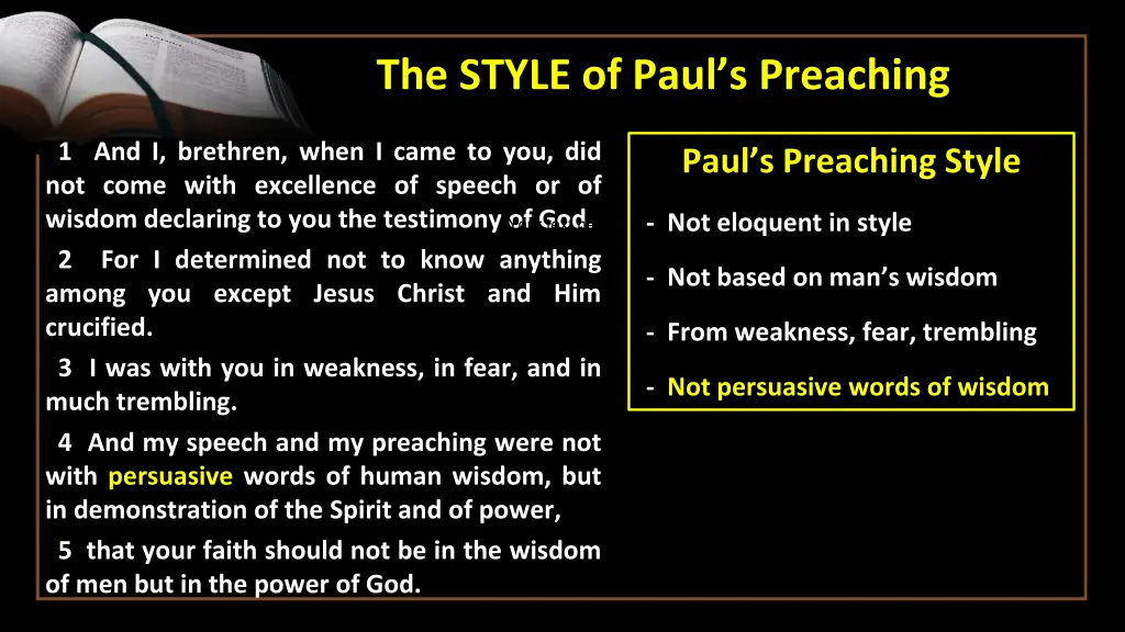the style of paul s preaching 3
