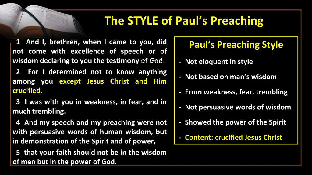 the style of paul s preaching 5
