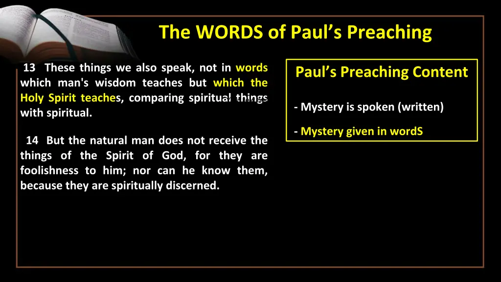 the words of paul s preaching 1
