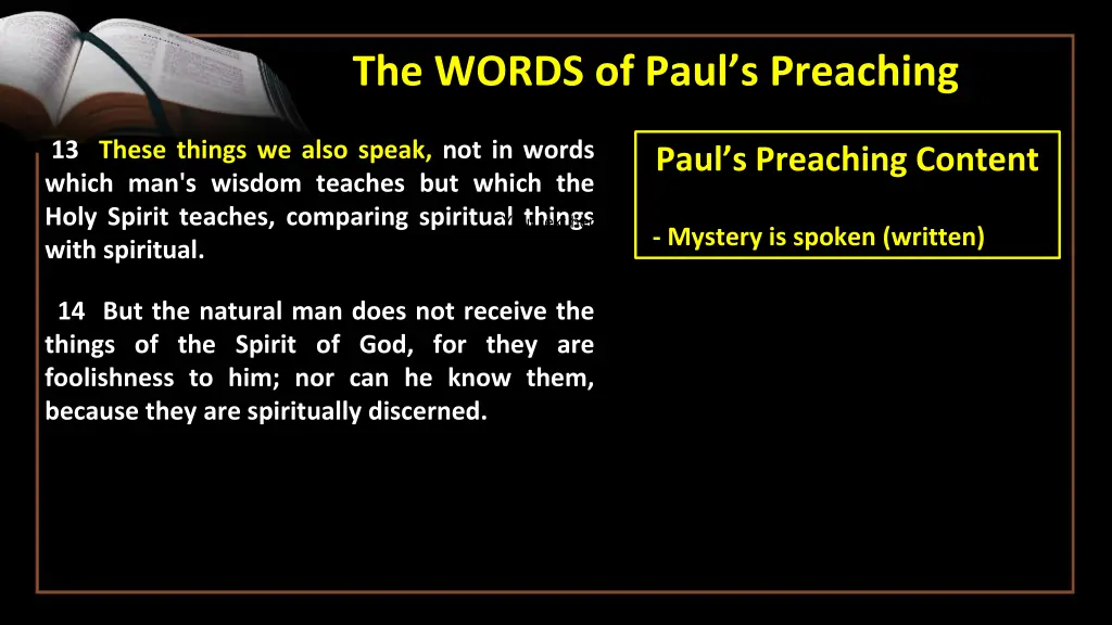 the words of paul s preaching