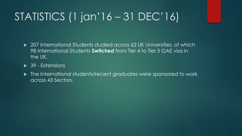 statistics 1 jan 16 31 dec 16 1