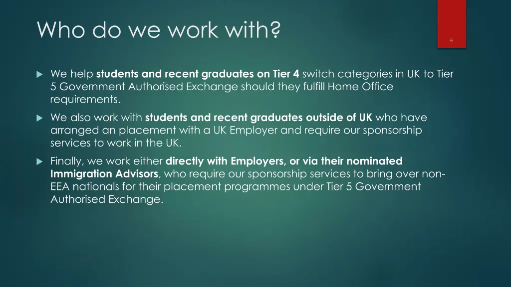 who do we work with