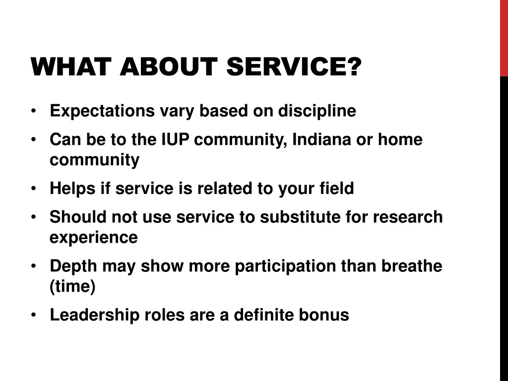 what about service