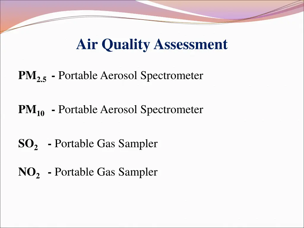 air quality assessment