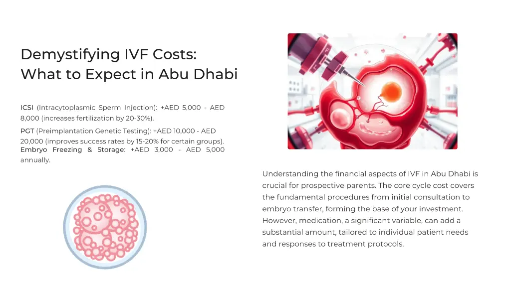 demystifying ivf costs what to expect in abu dhabi