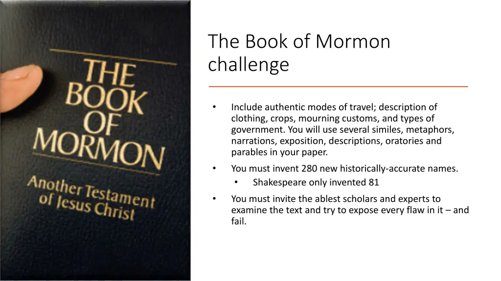the book of mormon challenge 3
