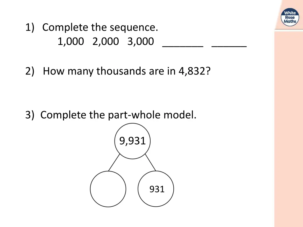 1 complete the sequence 1 000 2 000 3 000