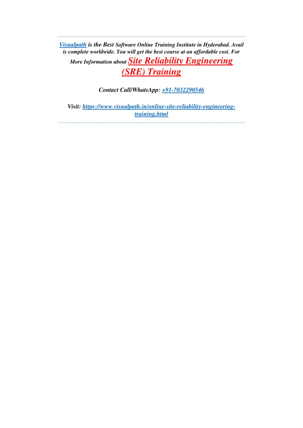 visualpath is the best software online training