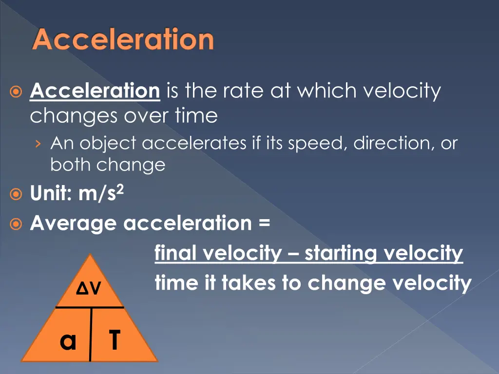 acceleration