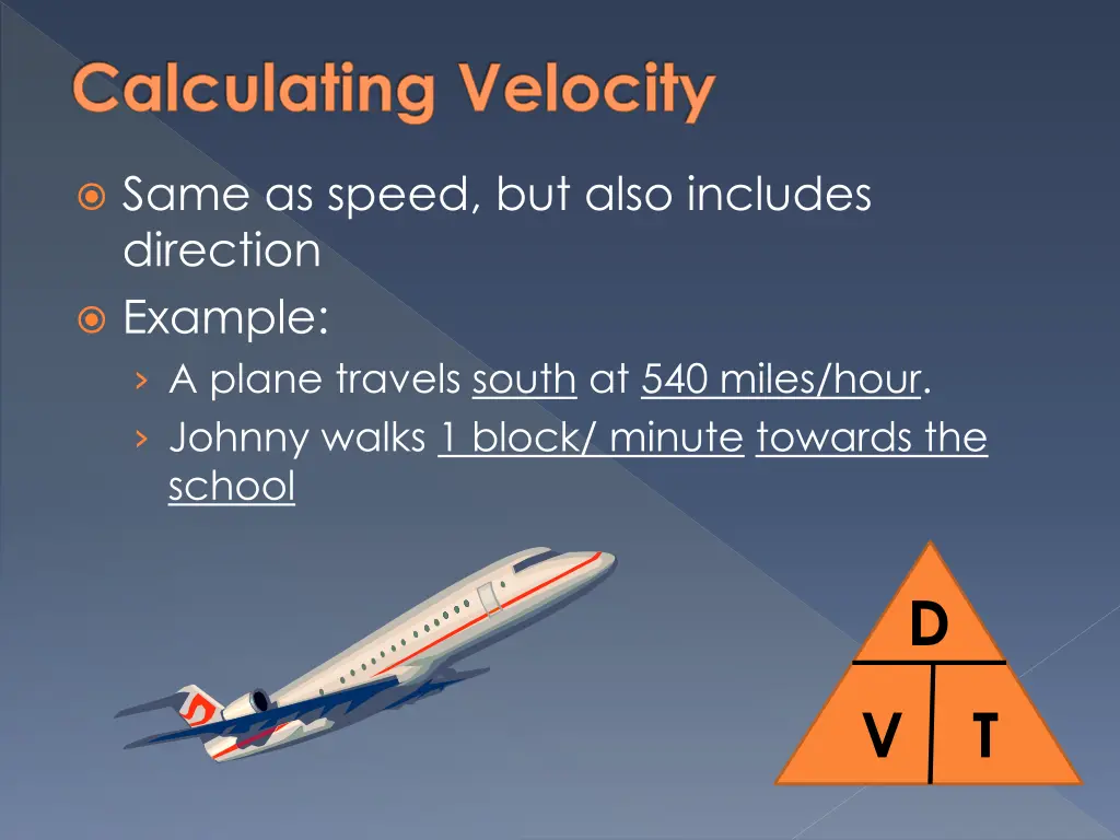 calculating velocity