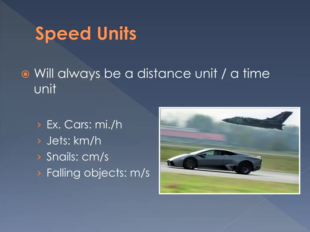 speed units