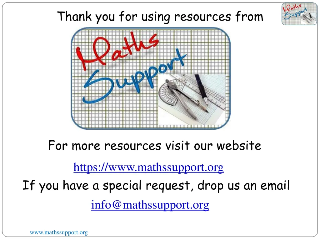 thank you for using resources from