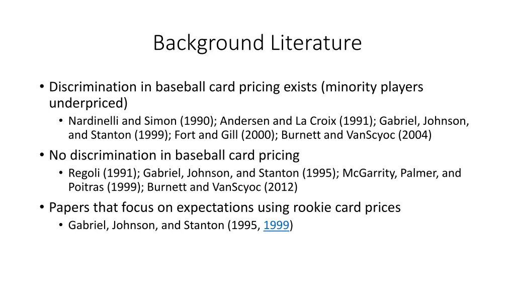 background literature 1