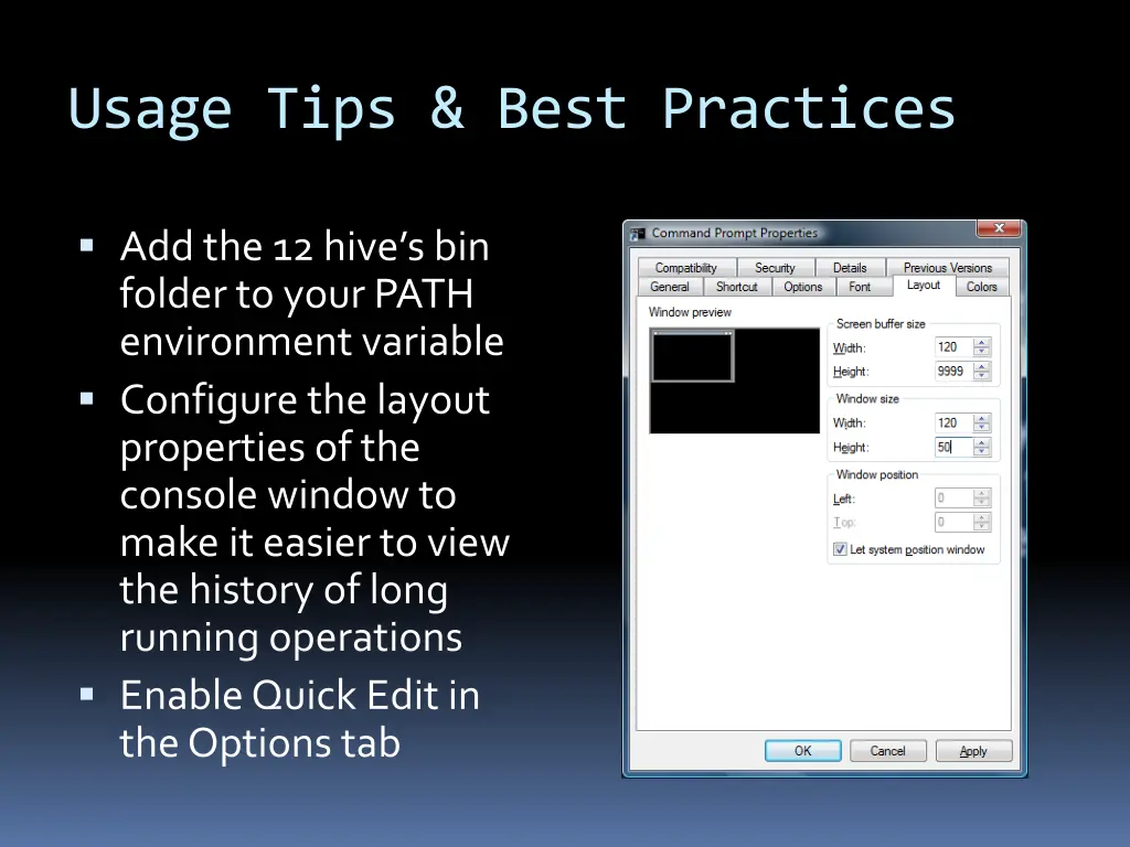 usage tips best practices 1