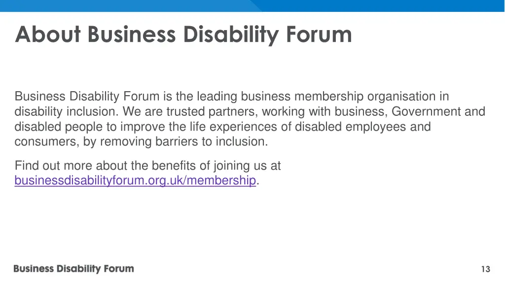 about business disability forum