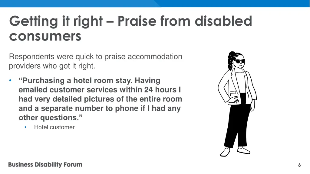 getting it right praise from disabled consumers