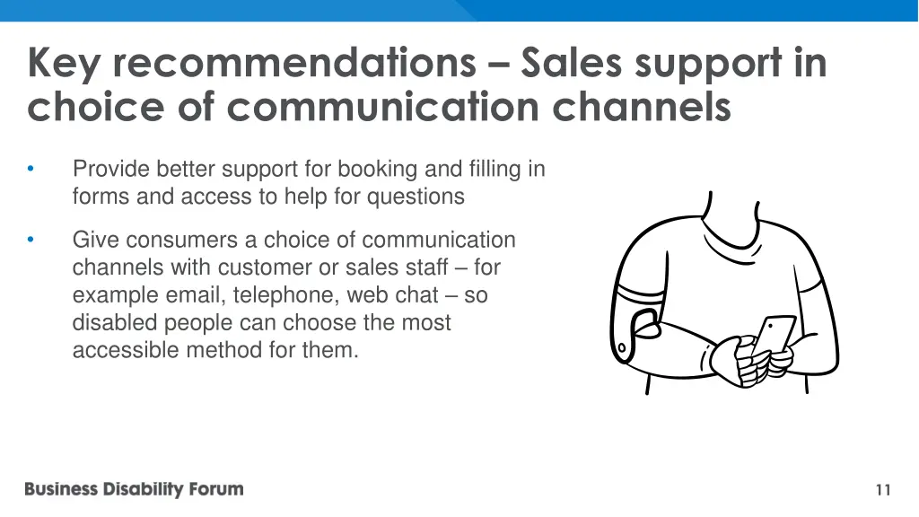 key recommendations sales support in choice