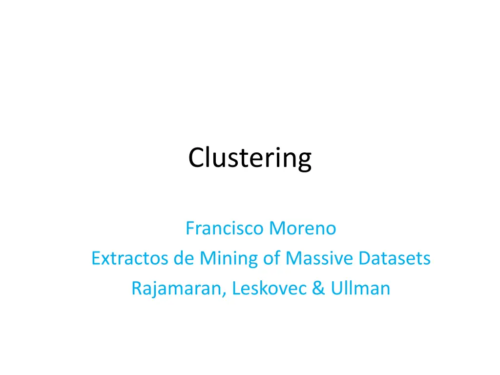 clustering