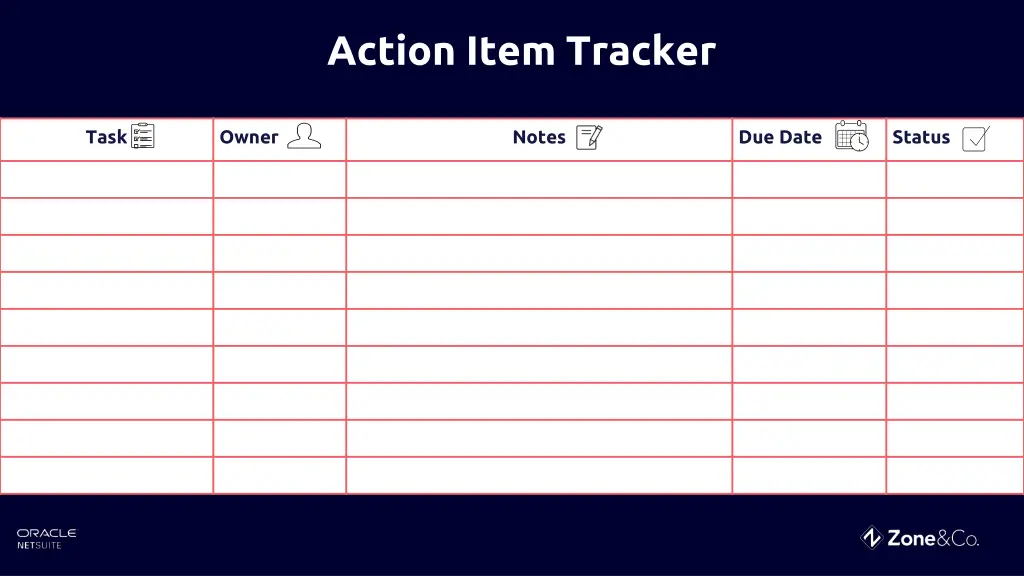 action item tracker